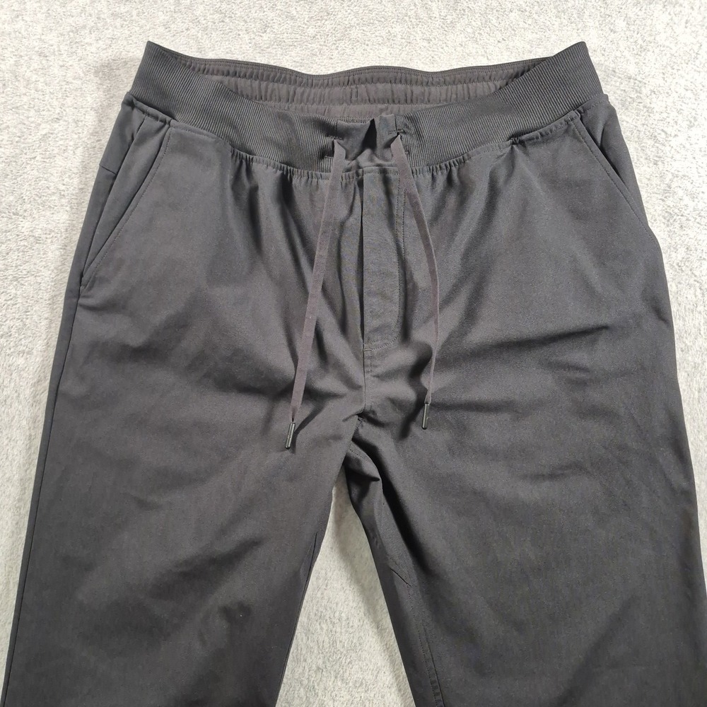 Rhoback Sprint Performance Joggers Elastic Waist Pockets Mens XL (34 X 29) Black